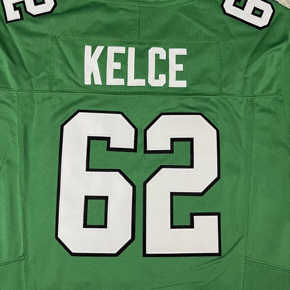 Philadelphia Eagles Green Jersey #62 KELCE NFL - Picture 6 of 6